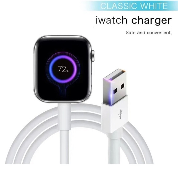 Apple Watch Magnetic Fast Charger to USB-C Cable (1 m) Model A2515 for Series 7 - Picture 5 of 6